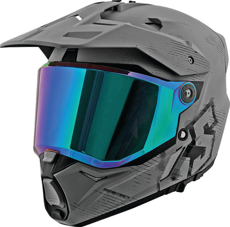 Speed and Strength SS2600 Fame and Fortune Helmet Grey/Black - Medium Helmets and Accessories Speed and Strength