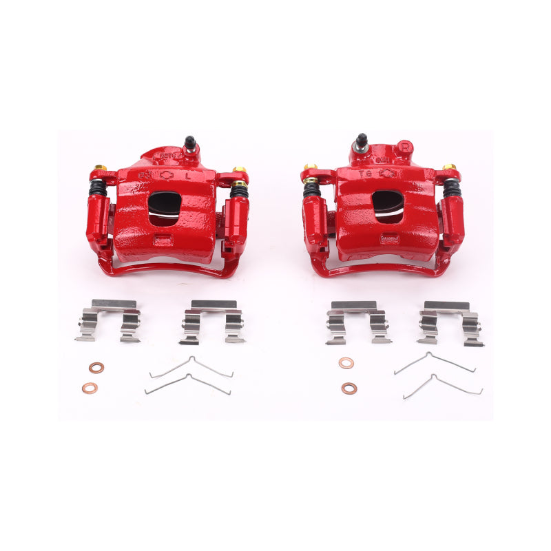 Power Stop 96-99 Infiniti I30 Front Red Calipers w/Brackets - Pair Brake Calipers - Perf PowerStop