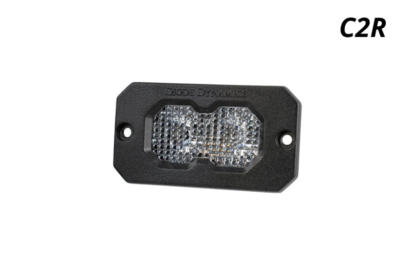 Diode Dynamics C2R White Flood Flush Mount LED Pod (Single) Light Accessories and Wiring Diode Dynamics