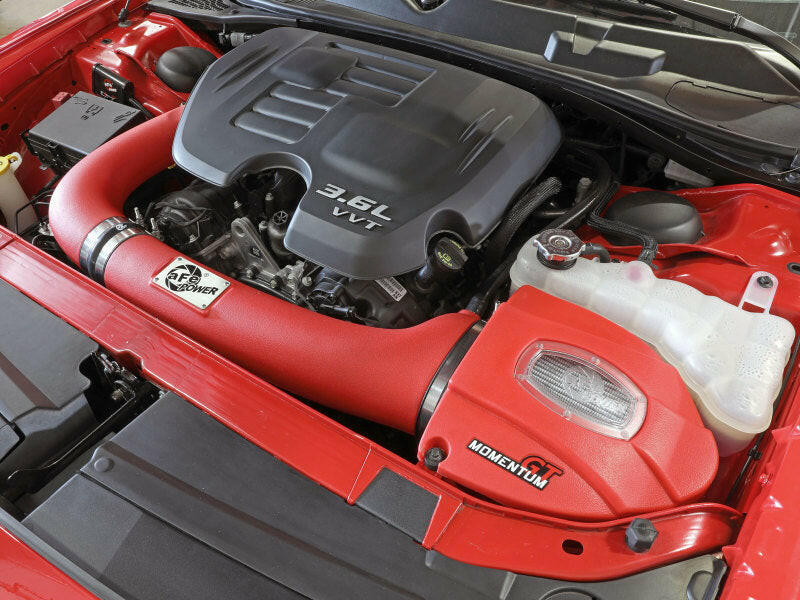 aFe Momentum GT Dry S Stage-2 Intake System 11-15 Dodge Challenger/Charger V6-3.6L (Red) Cold Air Intakes aFe