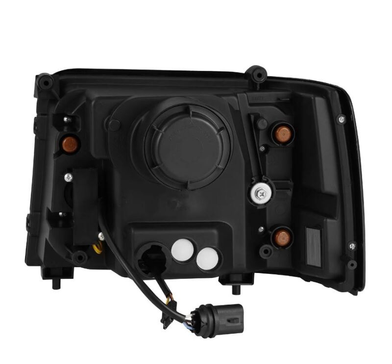 AlphaRex 92-96 Ford F-Series/Bronco PRO-Series Proj Headlights Alpha-Blk w/Seq. Sig & DRL Headlights AlphaRex