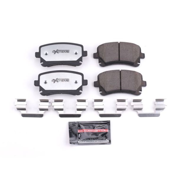 Power Stop 05-11 Audi A6 Quattro Rear Z26 Extreme Street Brake Pads w/Hardware Brake Pads - Performance PowerStop