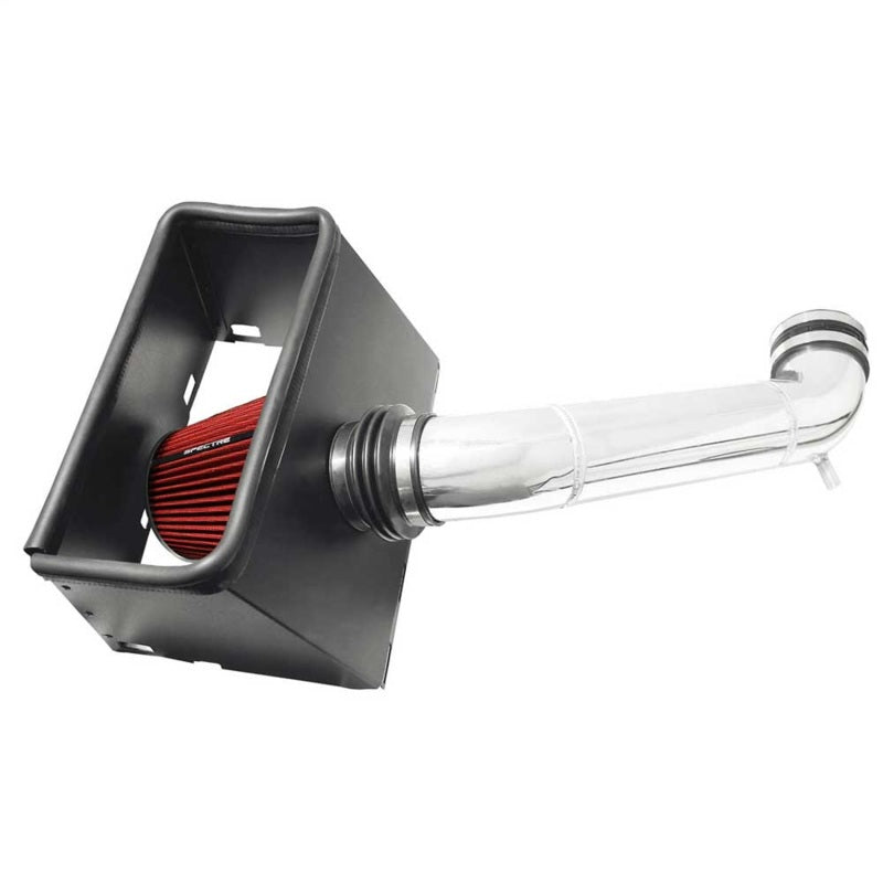 Spectre 03-08 Dodge RAM 1500/2500 V8-4.7/5.7L F/I Air Intake Kit - Clear Anodized w/Red Filter Cold Air Intakes Spectre