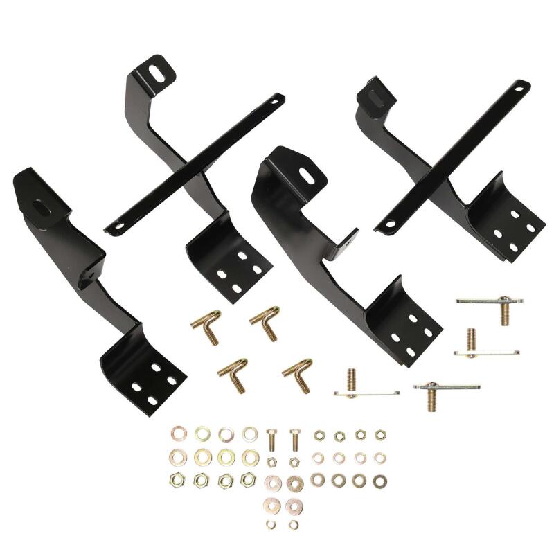 Westin 2011-2018 Ford Explorer 4dr Premier Oval Nerf Step Bar Mount Kit - Black Hardware Kits - Other Westin