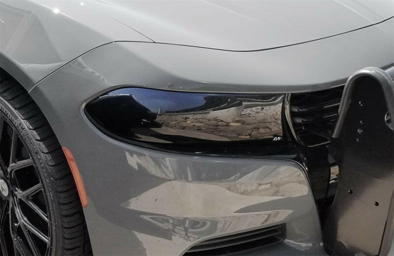 AVS 15-22 Dodge Charger Headlight Covers - Smoke Light Covers and Guards AVS
