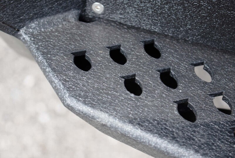 Fishbone Offroad 19-22 Chevy Silverado 1500 Rockfish Rear Bumper - Black Texture Bumpers - Steel Fishbone Offroad