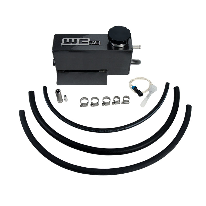 Wehrli 11-16 Chevrolet 6.6L LML Duramax Twin Turbo Style Coolant Tank Kit - Gloss Black Coolant Reservoirs Wehrli