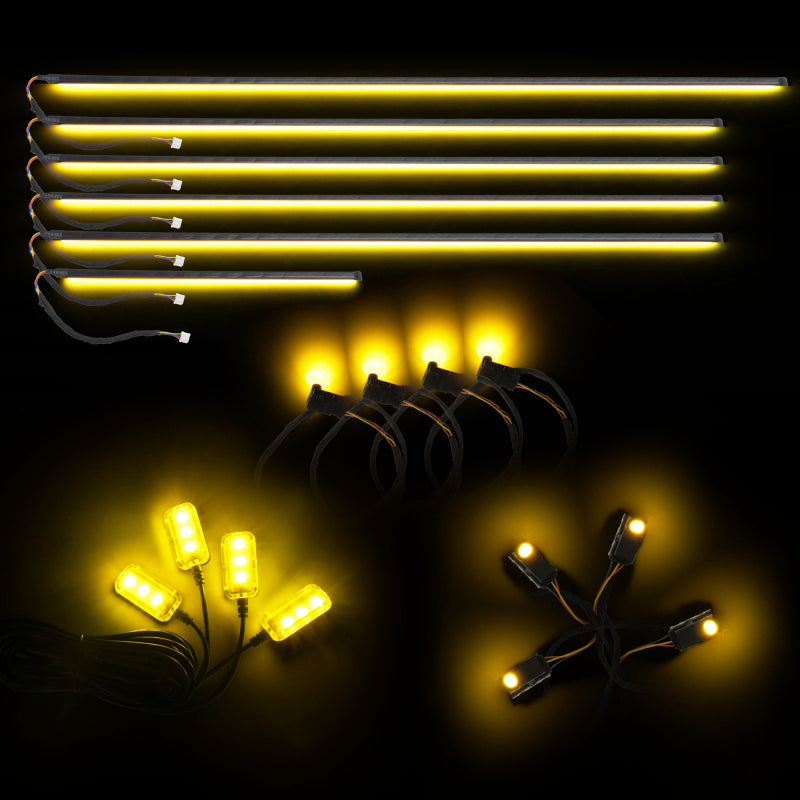 Oracle Lighting Dynamic Colorshift 18 Piece Universal Full LED Interior Dash Board Kit Light Strip LED ORACLE Lighting