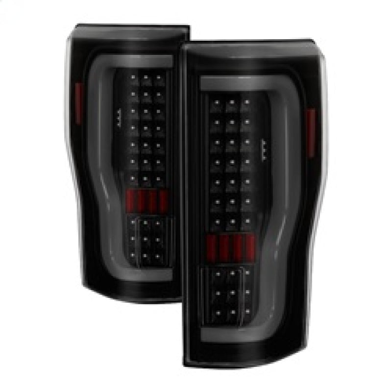 xTune 17-18 Ford F-250 Super Duty (Excl LED Models) LED Tail Lights-Blk Smk (ALT-ON-FS17-LBLED-BSM) Tail Lights SPYDER