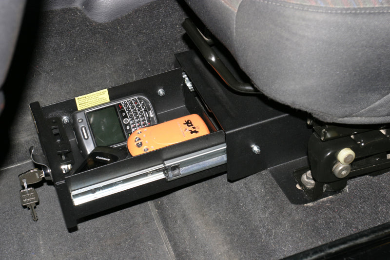 Tuffy Jeep Wrangler Underseat Drawer Flip Seat W/ Keyed Lock Cargo Boxes & Bags Tuffy Products