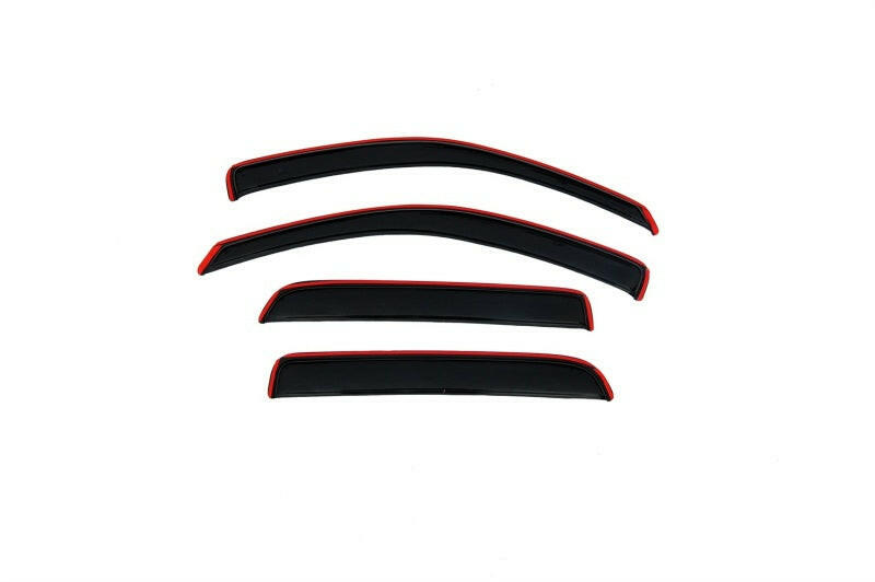 AVS 05-11 Dodge Dakota Quad Cab Ventvisor In-Channel Front & Rear Window Deflectors 4pc - Smoke Wind Deflectors AVS