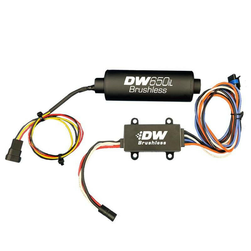 DeatschWerks DW650iL Series 650LPH In-Line External Fuel Pump w/ Single/Dual-Speed Controller Fuel Pumps DeatschWerks