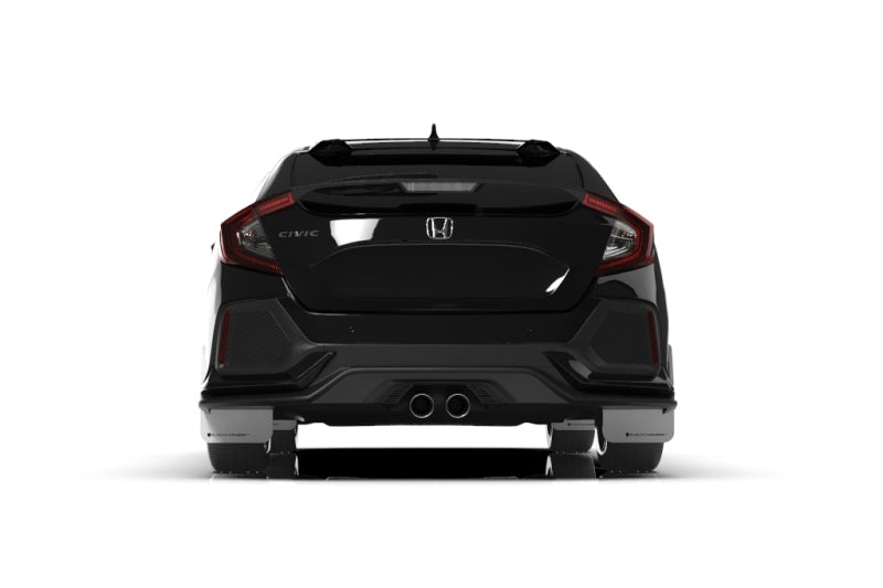 Rally Armor 17-21 Honda Civic Sport/Sport Touring White UR Mud Flap w/Black Logo Mud Flaps Rally Armor