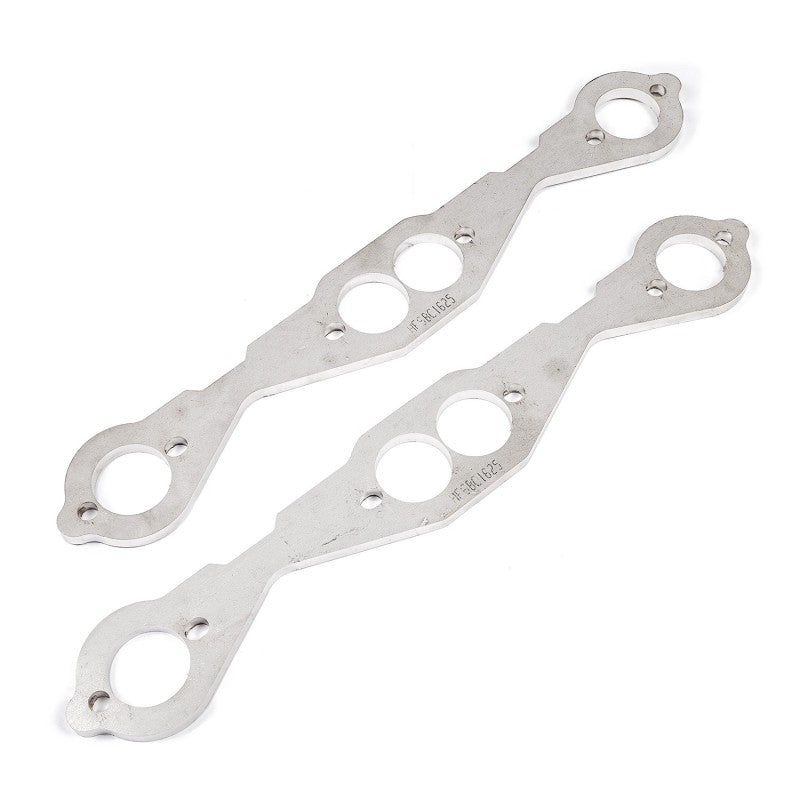 Stainless Works Small Block Chevy Round Port Header 304SS Exhaust Flanges 1-5/8in Primaries Flanges Stainless Works