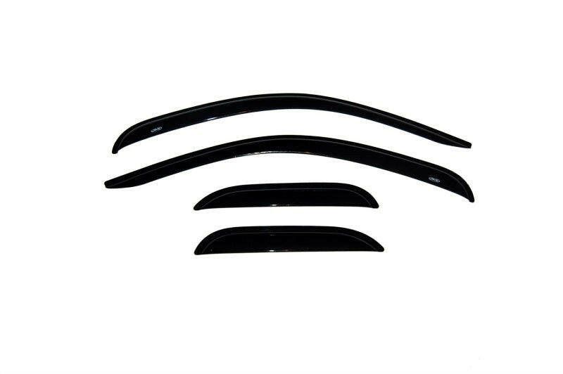 AVS 07-13 Chevy Silverado 1500 Ext. Cab Ventvisor Outside Mount Window Deflectors 4pc - Smoke Wind Deflectors AVS