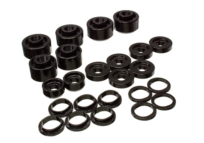 Energy Suspension 2005-07 Ford F-250/F-350 SD 2/4WD Reg Cab Body Mount Set - Black Bushing Kits Energy Suspension