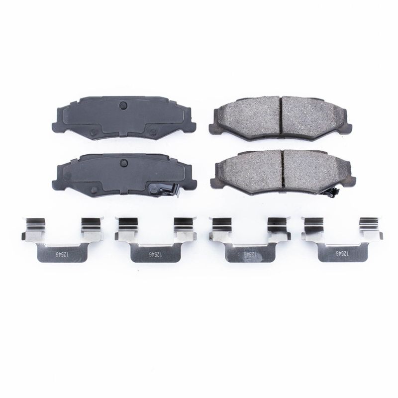 Power Stop 04-09 Cadillac XLR Rear Z17 Evolution Ceramic Brake Pads w/Hardware Brake Pads - OE PowerStop