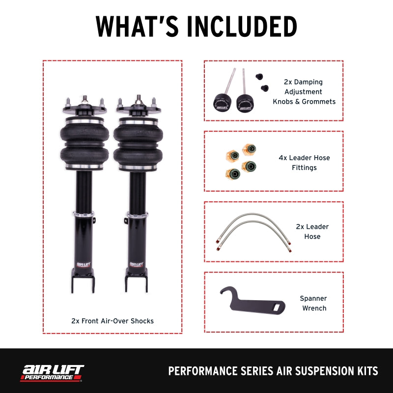 Air Lift Performance 16-17 Lexus 200T / 15-22 Lexus RC 350 / 13-21 Lexus GS 350 Front Kit Air Suspension Kits Air Lift