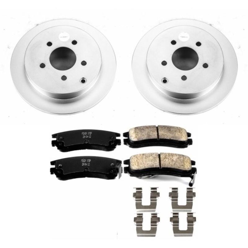 Power Stop 02-07 Buick Rendezvous Rear Z17 Evolution Geomet Coated Brake Kit Brake Kits - Performance Blank PowerStop
