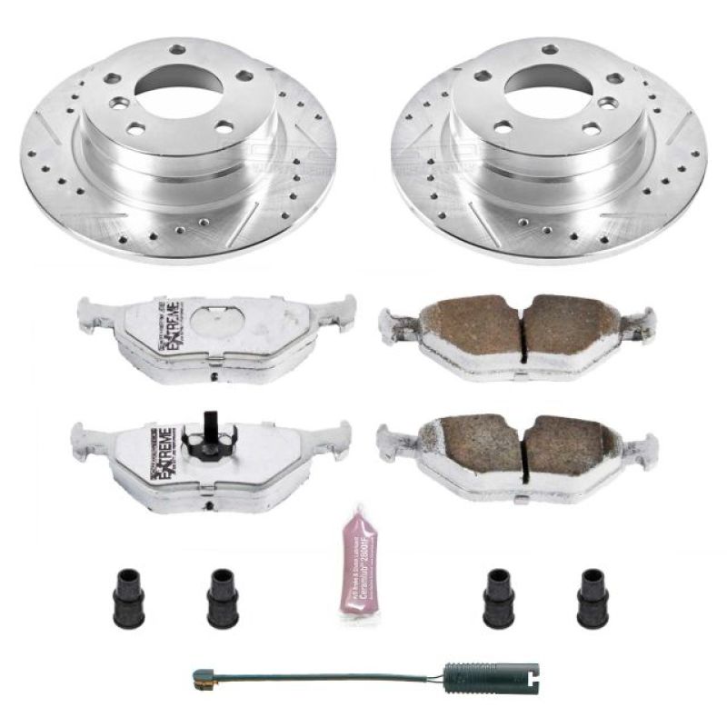Power Stop 92-98 BMW 318i Rear Z26 Street Warrior Brake Kit Brake Kits - Performance D&S PowerStop
