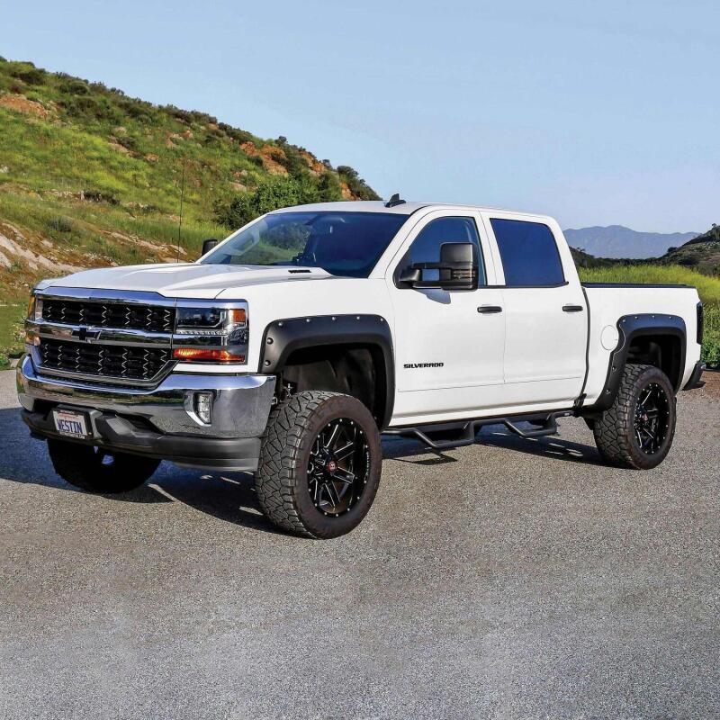 Westin 14-18 Chevrolet Silverado / GMC Sierra Crew Cab Outlaw Nerf Step Bars (Excl. Diesel) Nerf Bars Westin