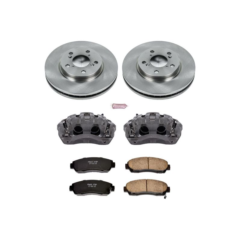 Power Stop 05-10 Honda Odyssey Front Autospecialty Brake Kit w/Calipers Brake Kits - OE PowerStop