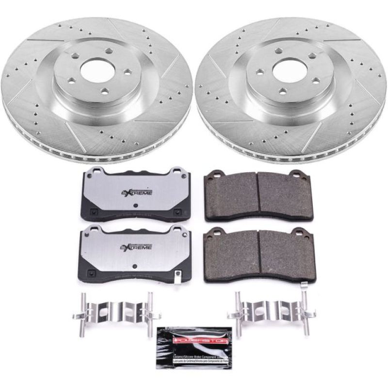 Power Stop 16-18 Ford Focus Front Z26 Street Warrior Brake Kit Brake Kits - Performance D&S PowerStop
