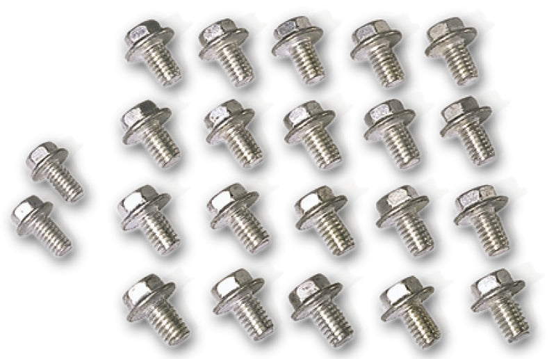 Moroso Chevrolet Small Block/Oldsmobile (w/Multi-Piece Gaskets) Oil Pan Bolts - Set of 18 Bolts Moroso
