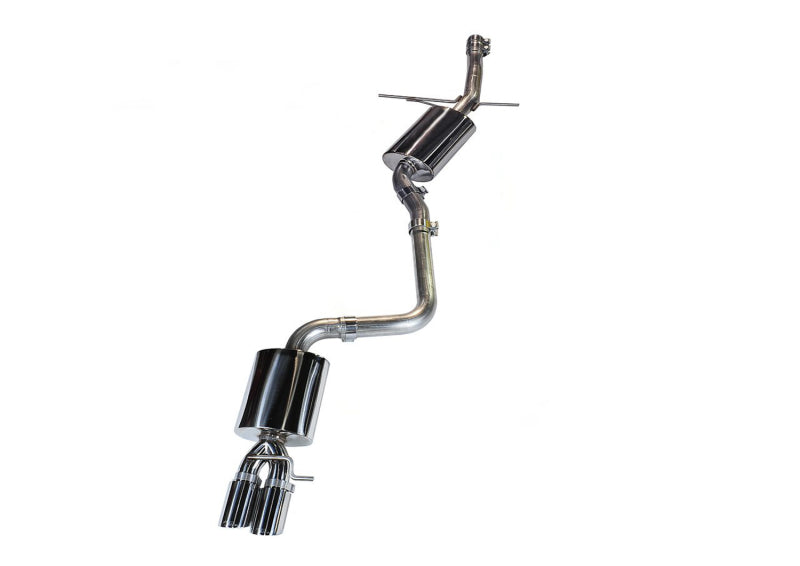 AWE Tuning Audi B8 A4 Touring Edition Exhaust - Single Side Diamond Black Tips Catback AWE Tuning