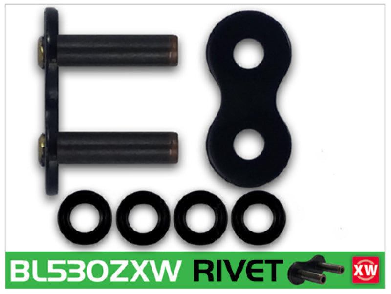 RK Chain BL530ZXW-RIVET - Black Scale Chains RK Chain