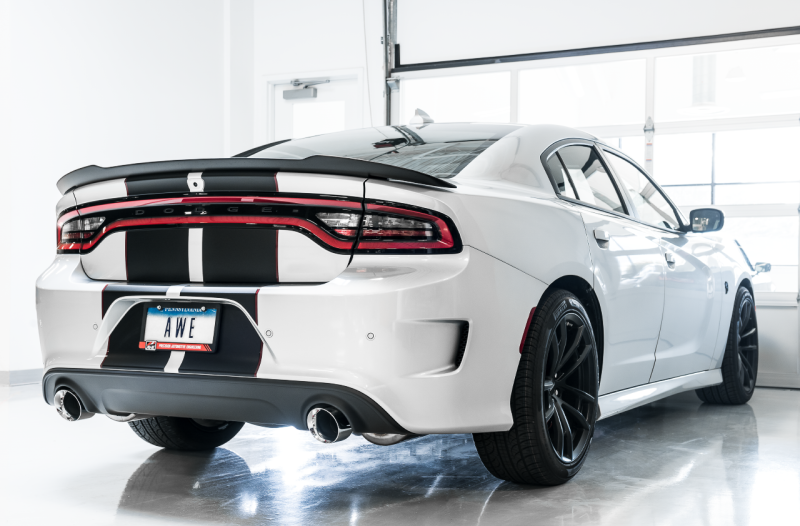 AWE Tuning 2017+ Dodge Charger 5.7L Touring Edition Exhaust - Non-Resonated - Chrome Silver Tips Catback AWE Tuning