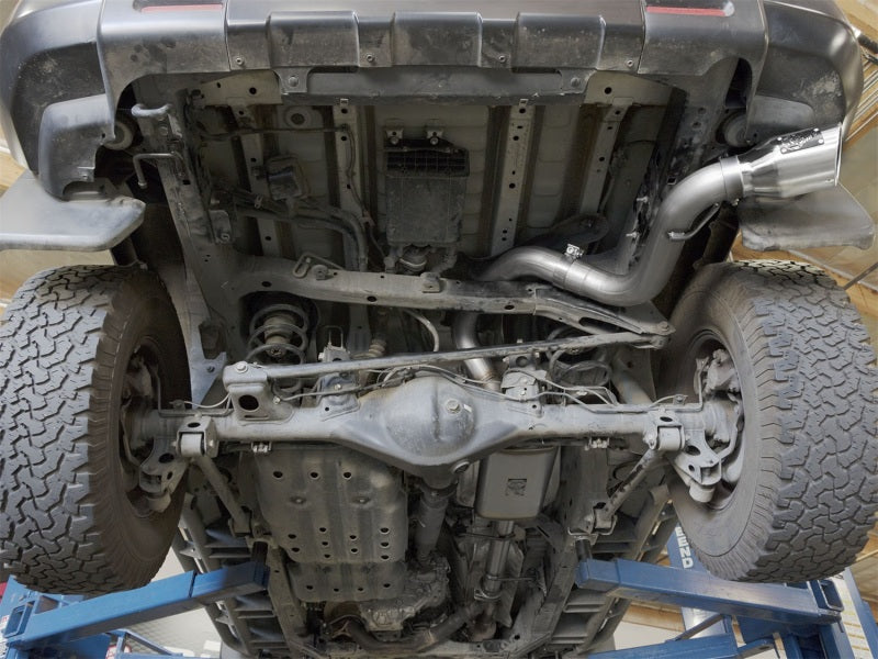 aFe MACH Force Xp 3in SS Cat-Back Single Side Exit Exhaust w/Polished Tips 07-14 Toyota FJ Cruiser Catback aFe