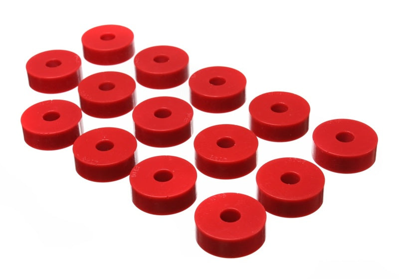 Energy Suspension 55-73 Jeep CJ5/CJ7/CJ8 Scrambler Red Body (Cab) Mount Set Bushing Kits Energy Suspension