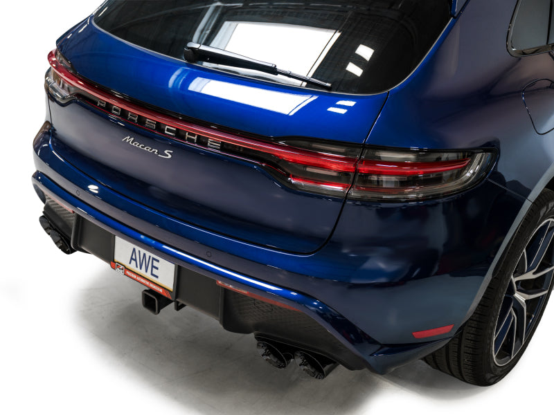 AWE Tuning 2022+ Porsche Macan 2.9TT Touring Edition Cat-Back Exhaust w/ Diamond Black Tips Catback AWE Tuning