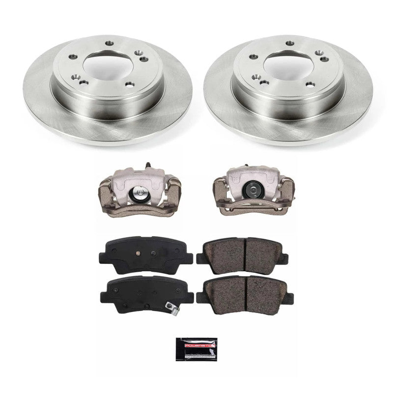 Power Stop 17-19 Kia Soul Rear Autospecialty Kit w/Calipers Brake Kits - OE PowerStop