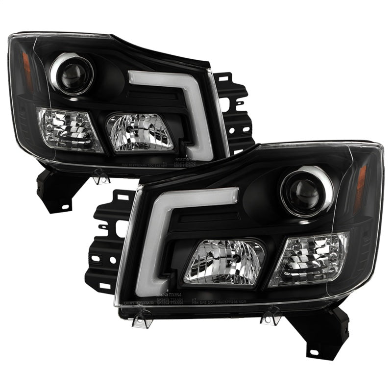 Spyder 04-15 Nissan Titan High-Power LED Module Equipped Headlights - Black (PRO-YD-NTI04PL-BK) Headlights SPYDER