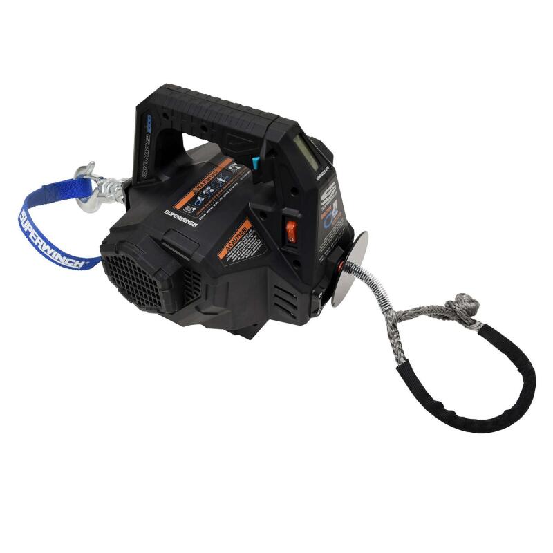 Superwinch Hand Hauler 1000 Winch 24 VDC 1000 lbs Line Pull Soft Shackle Rope End Safely Winch Kit Superwinch