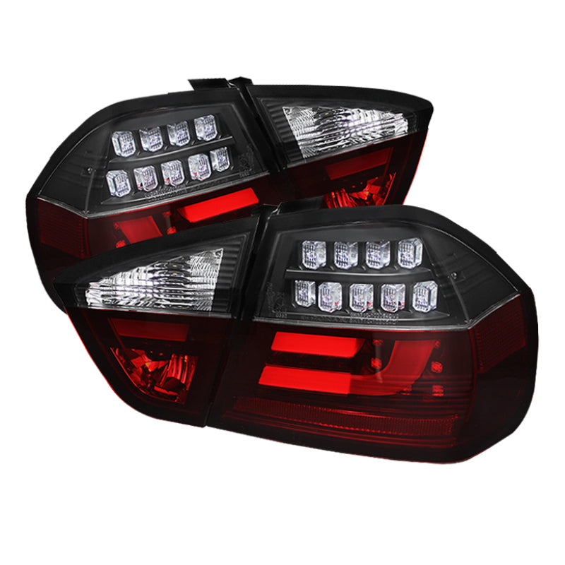 Spyder BMW E90 3-Series 06-08 4Dr LED Indicator LED Tail Lights Blk ALT-YD-BE9006-LBLED-G2-BK Tail Lights SPYDER