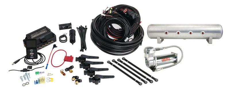 Air Lift Performance 3H (3/8 Air Line 4 Gal 7-Port Raw Aluminum Tank VIAIR 444C Comp) Suspension Controllers Air Lift