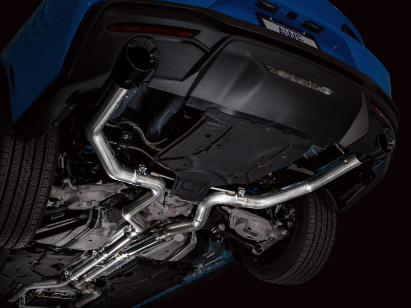 AWE 2024 Ford Mustang GT Fastback S650 RWD Track Edition Cat-Back Exhaust w/ Dual Diamond Black Tips Catback AWE Tuning