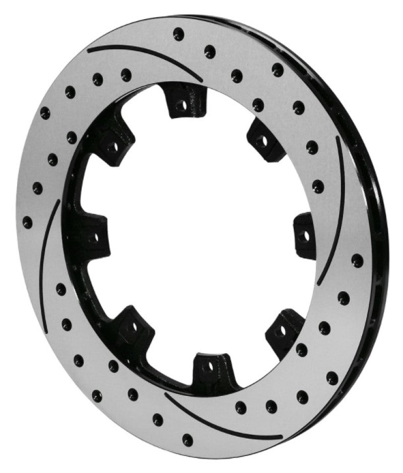 Wilwood Rotor-ULHP Iron RH-SRP BLK Drl 12.19 x .810 - 8 on 7.78in Brake Rotors - 2 Piece Wilwood