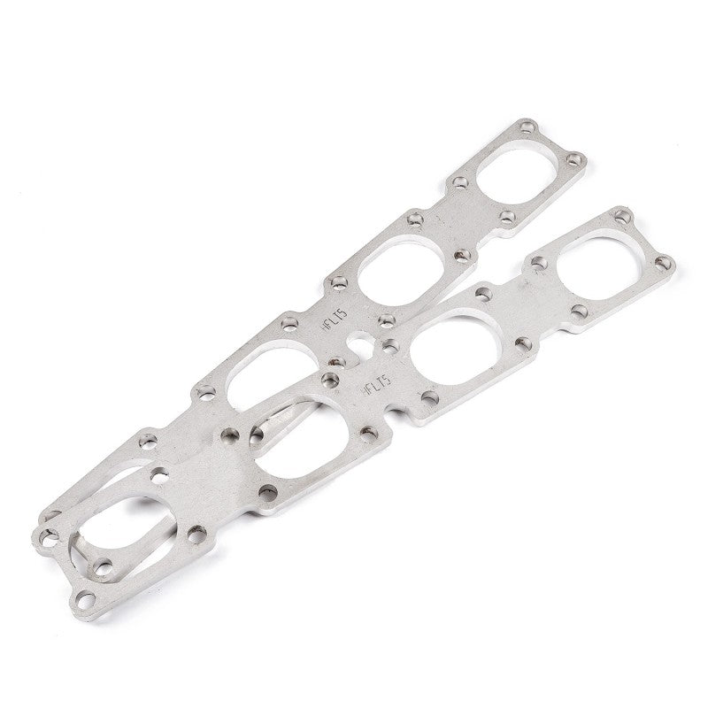 Stainless Works Chevrolet LT5 Flat Rectangular Port Header 304SS Exhaust Flanges 2in Primaries Flanges Stainless Works