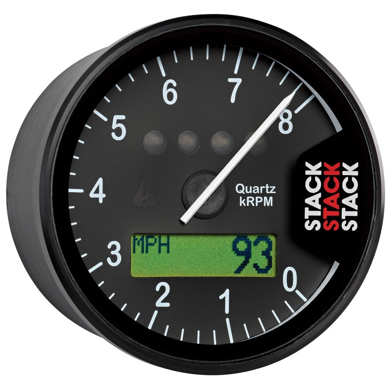 Autometer Stack Display Tachometer 0-8K RPM - Black Gauges AutoMeter