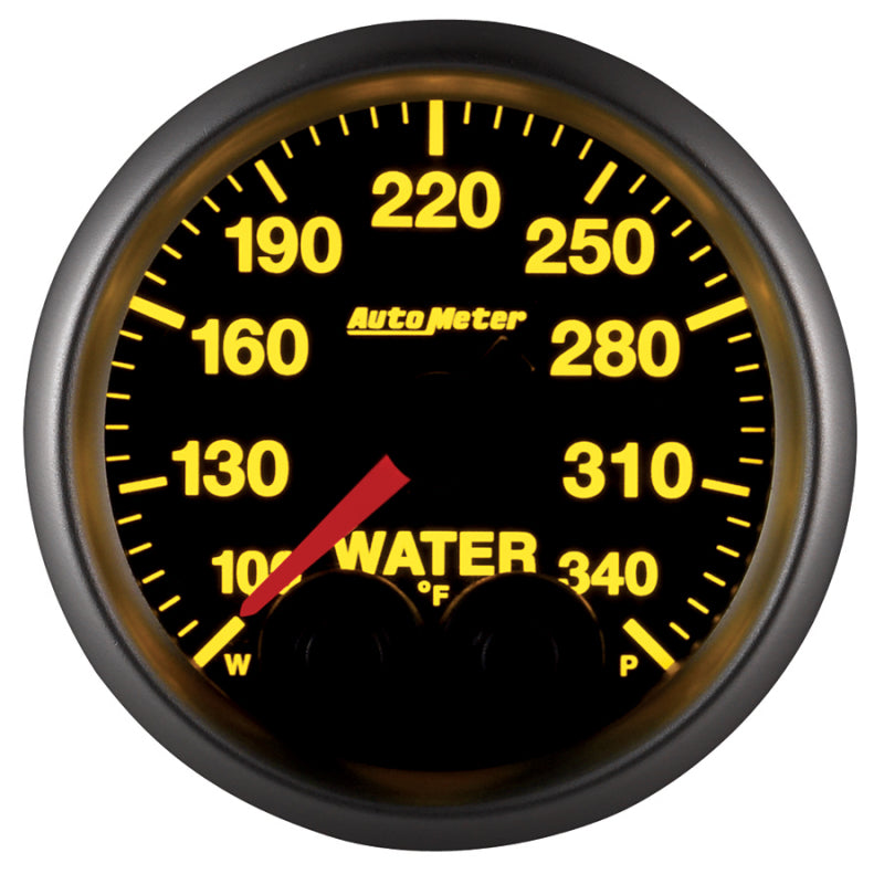 Autometer Elite 52mm 100-340 Deg F Water Temperature Peak and Warn Gauge w/ Electonic Control Gauges AutoMeter