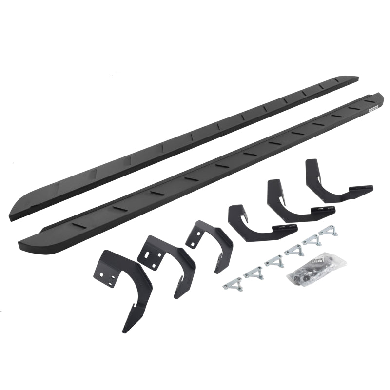 Go Rhino 15-22 Ram 1500 CC 4DR (Clssc Bdy) RB10 Slim Running Boards Kit (Incl. Brackets) - Tex. Blk Running Boards Go Rhino