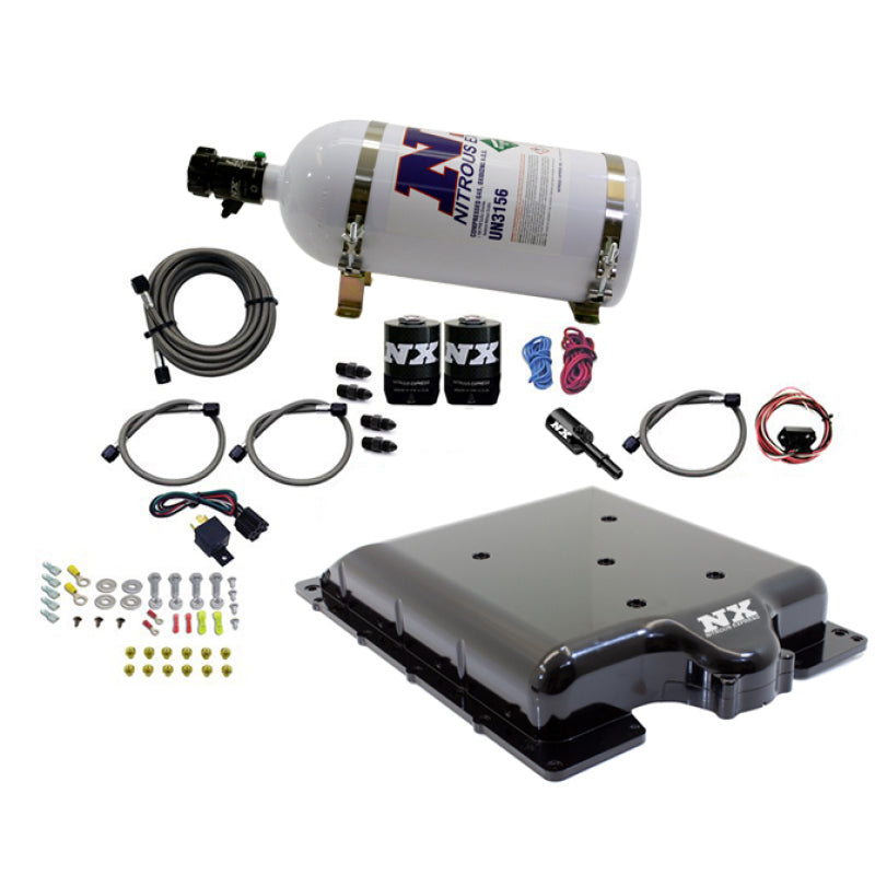 Nitrous Express Dodge Hellcat/Demon Supercharger Lid Nitrous Kit (100-400HP) w/10lb Bottle Nitrous Systems Nitrous Express