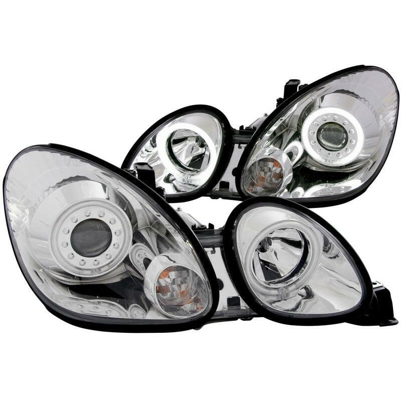 ANZO 1998-2005 Lexus Gs300 Projector Headlights w/ Halo Chrome Headlights ANZO