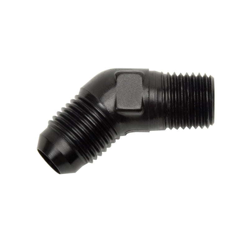 Russell Performance -6 AN to 1/4in NPT 45 Degree Flare to Pipe Adapter Fittings Russell