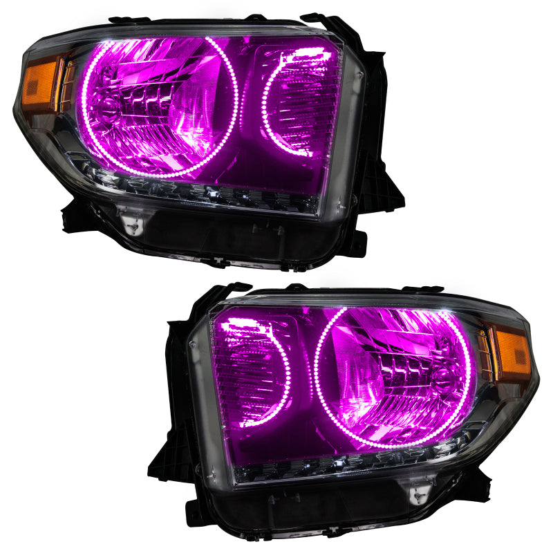 Oracle 14-17 Toyota Tundra SMD HL - Dual Halo Kit - ColorSHIFT w/ BC1 Controller Headlights ORACLE Lighting