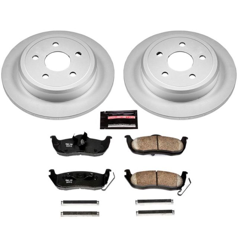 Power Stop 06-10 Jeep Commander Rear Z17 Evolution Geomet Coated Brake Kit Brake Kits - Performance Blank PowerStop